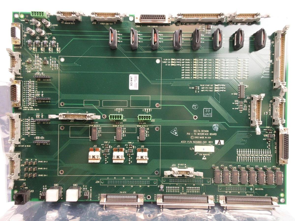 Used Delta Design 1935860-501 PXI-TC Interface Board PCB Rev. A Summit ATC Used
