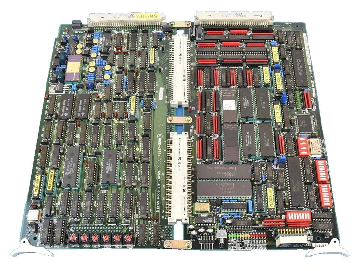 Used Nikon 4S015-070-1 PCB Card Assembly AWLCPU2 & 4S017-556 PELCL Untested Surplus