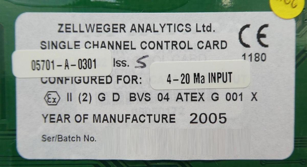 Used Sieger Limited 05701-A-0301 Single Channel Control PCB Card Lot of 5 Working
