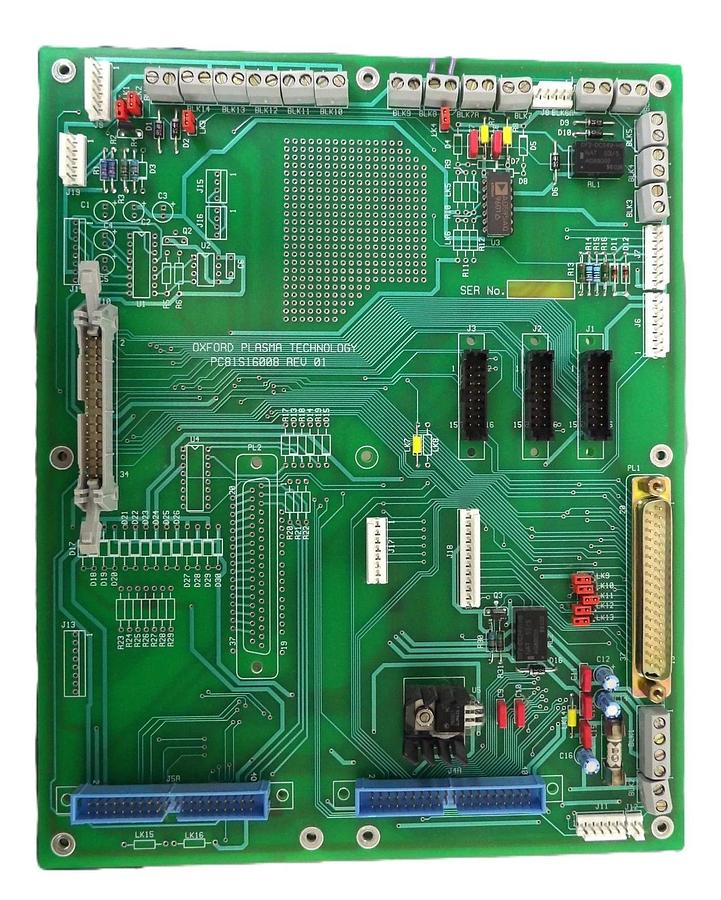 Used Oxford Plasma Technology PC81S16008 Interface PCB PlasmaLab 80 Plus Working