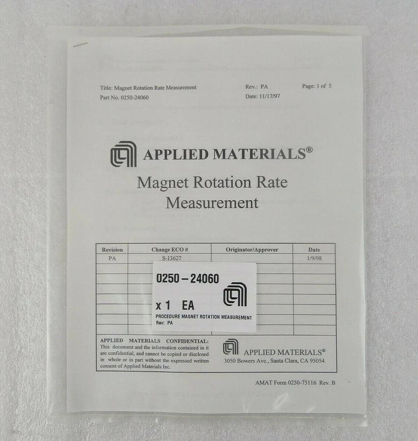 AMAT Applied Materials 0240-27778 Retrofit Kit Magnet Pully Shock Lot of 13 New