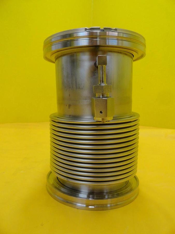 Used MKS Instruments High Vacuum Flex Bellows Stainless ISO100 4VCR Port Tee HPS Used