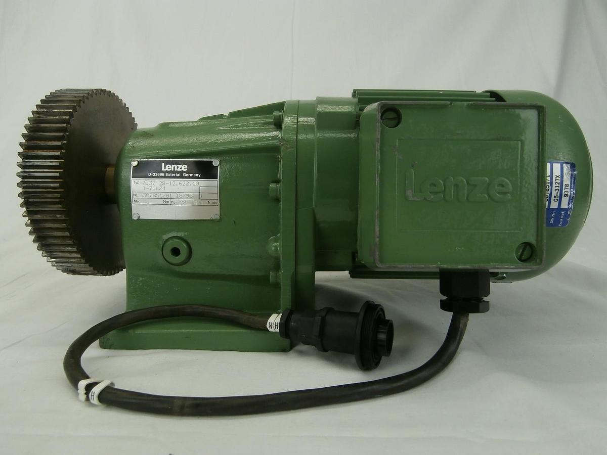 Used Lenze 0.37 28-12.622.10 1-71L/4 Motor Nordiko A03520 9550 Used Working