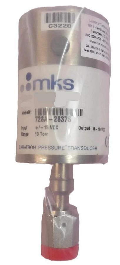 Used MKS Instruments 728A-28375 Baratron Pressure Transducer Type 728A Refurbished