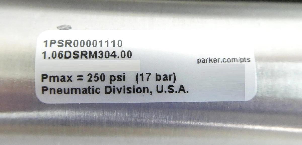 Used Parker 1PSR00001110 Double Acting Air Cylinder Lot of 6 Working Surplus