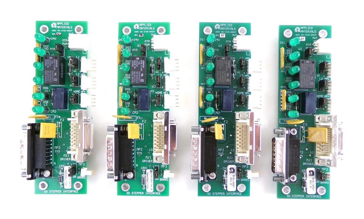 Used AMAT Applied Materials 0100-00537 SD Stepper Interface PCB Reseller Lot of 4