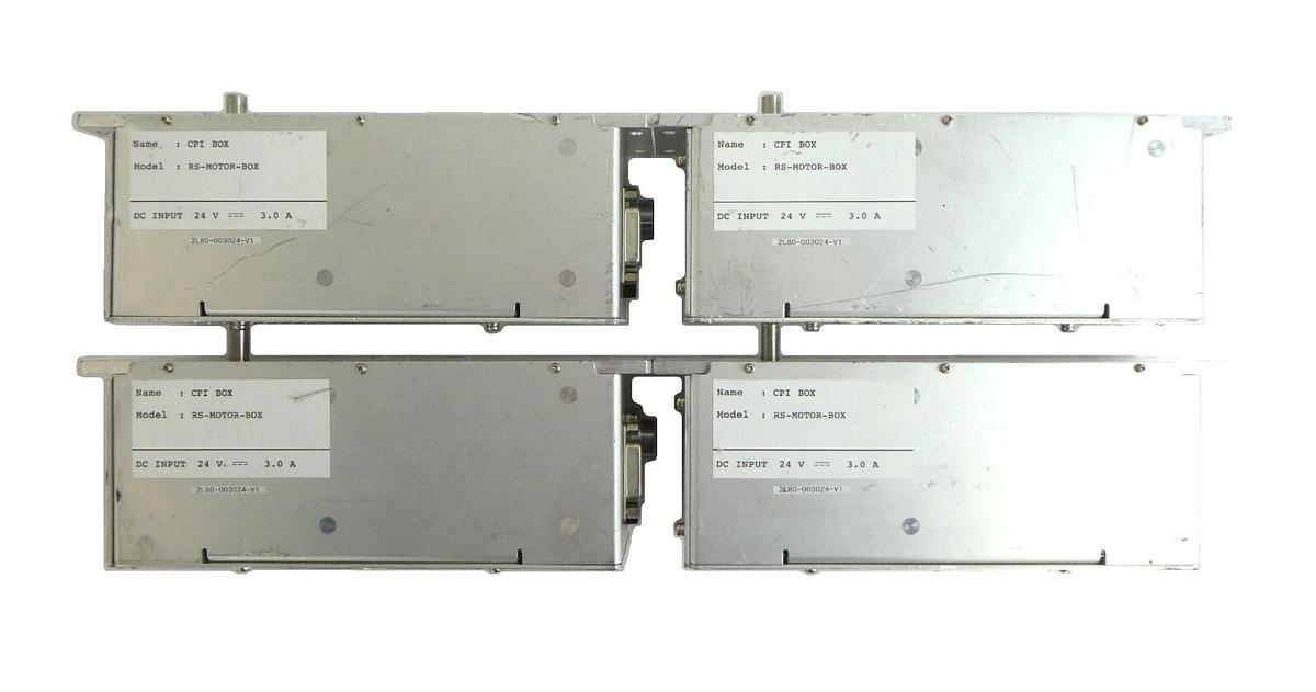 Used TEL Tokyo Electron 2L80-003024-V1 CPI Box RS-MOTOR-BOX Lot of 4 Working