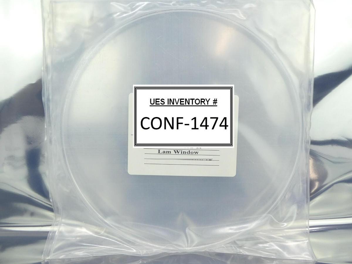 Refurbished Southwest Quartz 46032-R Quartz Window Disk Lam Research Refurbished Surplus
