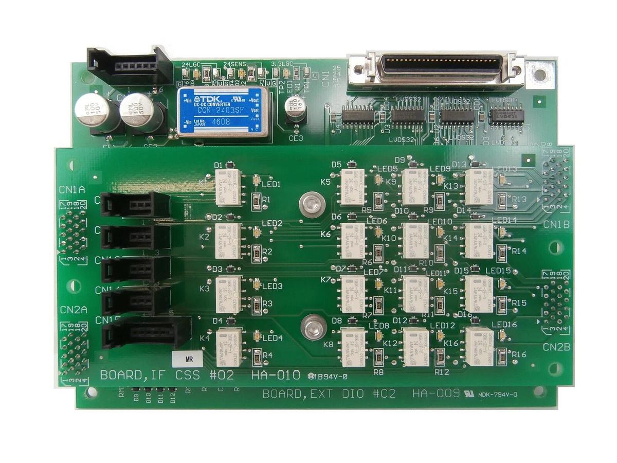 Used TEL Tokyo Electron HA-009 Digital I/O EXT DIO #02 PCB HA-010 Lithius Working