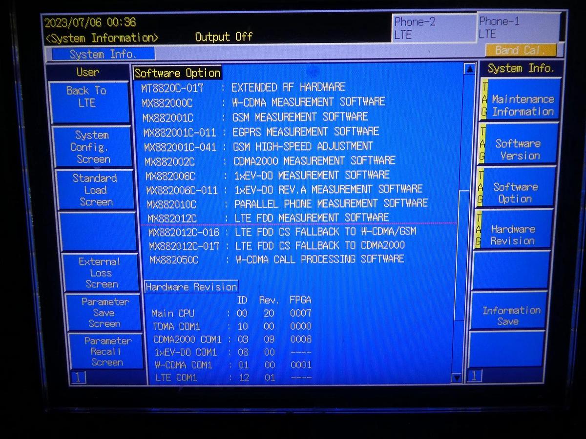 Used Anritsu MT8820C Radio Communication Analyzer W-CDMA GSM CDMA2000 LTE Surplus