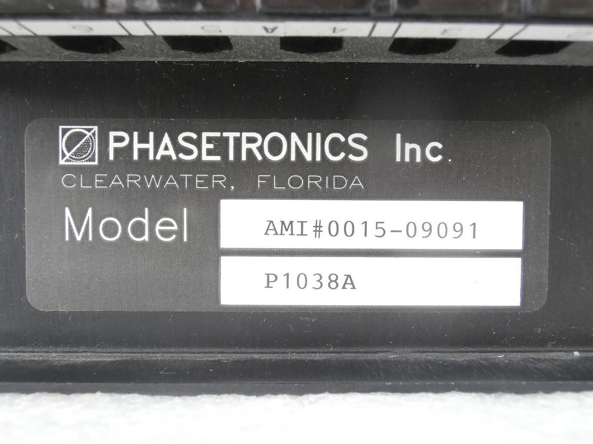 Used Phasetronics P1038A 3 Phase Angle Lamp Drive AMAT 0015-09091 P5000 Working