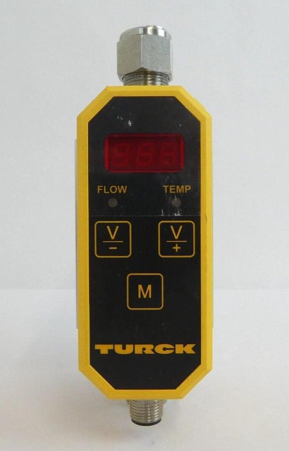 Used Turck FTCI-1/2D10A4P-2LUX-H1141/D098 Digital Flow Monitor AMAT Lot of 6 Working