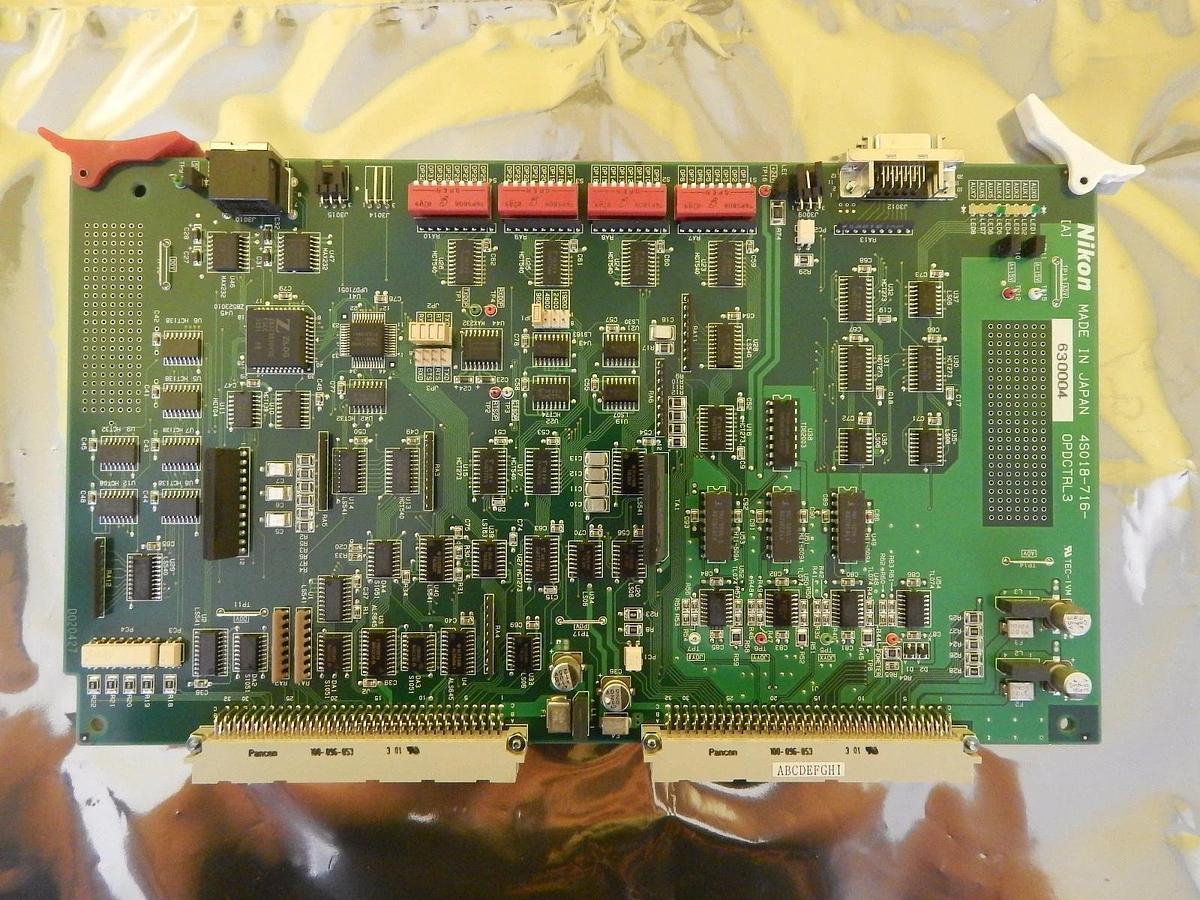 Used Nikon Precision 4S018-716 Relay Control Board PCB OPDCTRL3 NSR 300mm Working