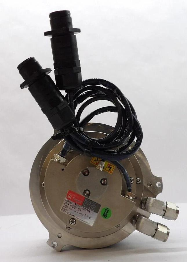 Used Sanyo Denki P20B13100FXSA2 AC Servo Motor TEL DEV Lithius Lot of 2 Working