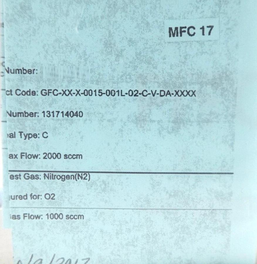 Pivotal 32-02135 Mass Flow Controller MFC 1000 SCCM O2 0190-47771 Lot of 2 New