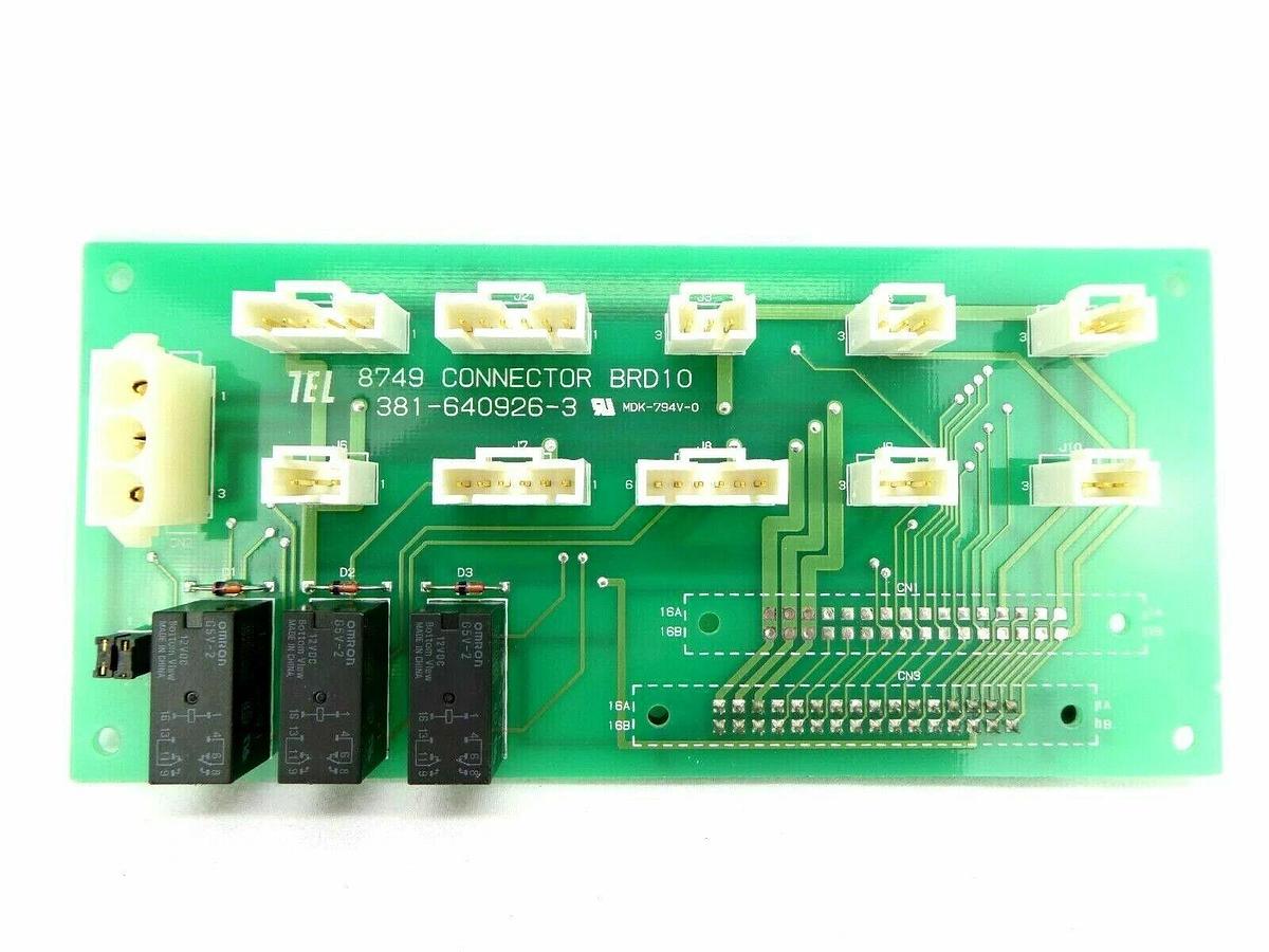 Used TEL Tokyo Electron 381-640926-3 8749 Connector Board PCB 308-640926-2 Working