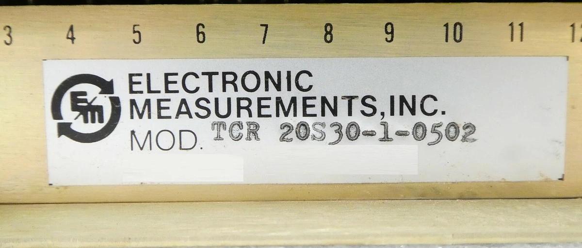 Used Electronic Measurements 20S30-1-0502 TCR Power Supply Scan Bias Varian Working