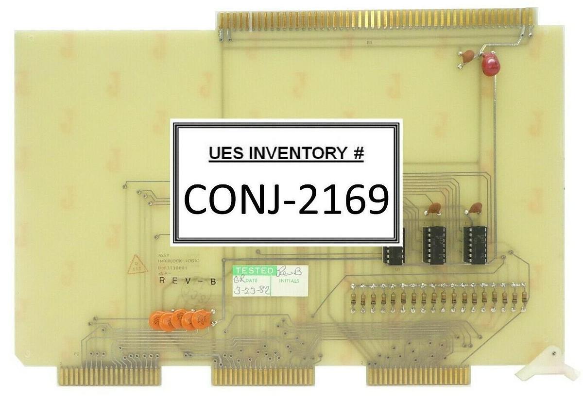 Used Varian Semiconductor VSEA D-F3738001 Interlock Logic PCB Card Rev. B Working
