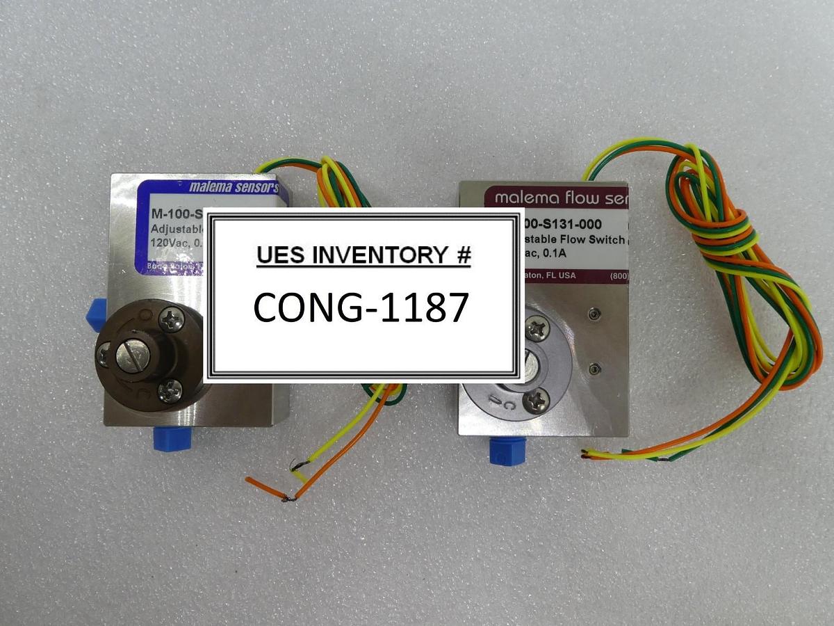 Used Melama M-100-S131-000 Adjustable Flow Switch Reseller Lot of 2 New