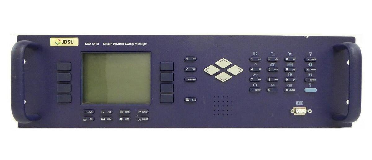 Used JDSU SDA-5510 Stealth Reverse Sweep Manager Analyzer Wavetek Working Surplus