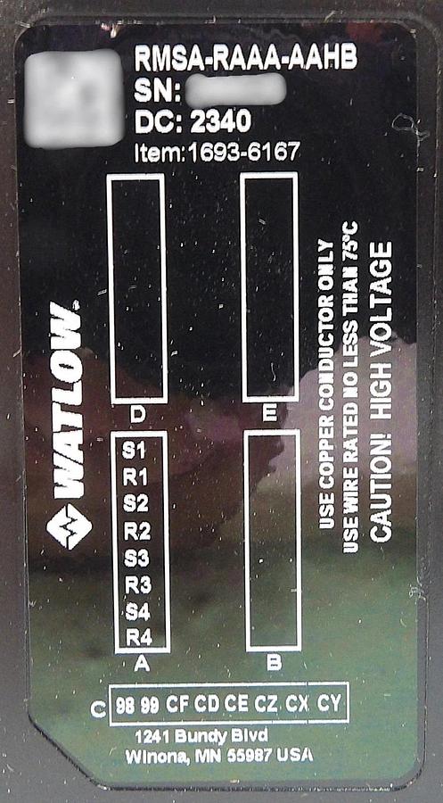 Watlow RMSA-RAAA-AAHB Temperature Controller AMAT 0190-47365 Lot of 6 New