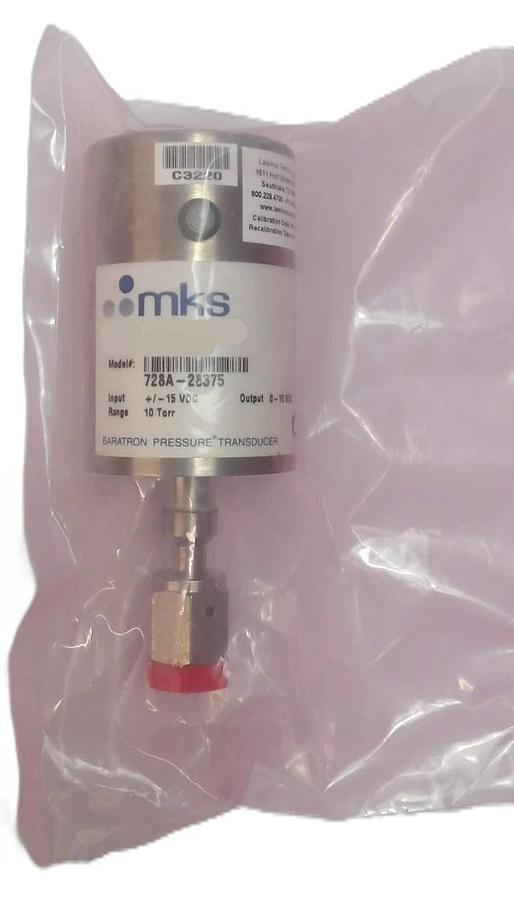 Used MKS Instruments 728A-28375 Baratron Pressure Transducer Type 728A Refurbished