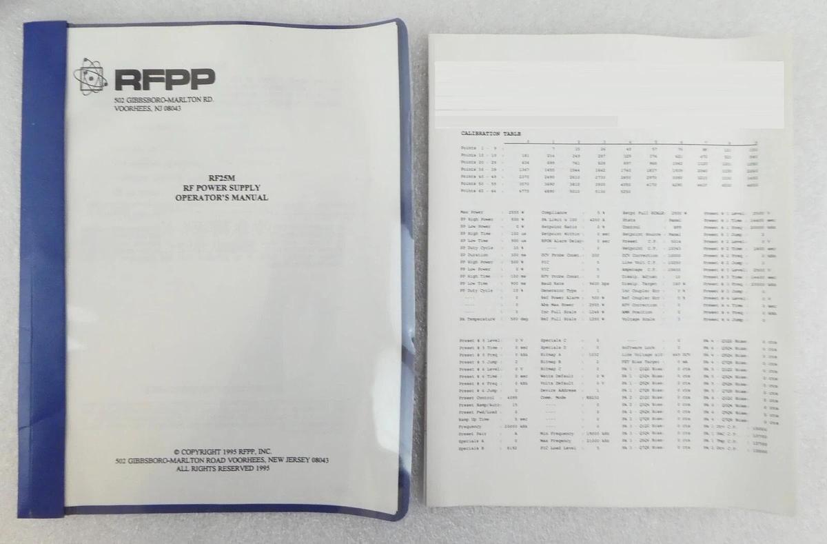 Refurbished RF25M RF Power Products 3150048-000 Power Supply Lam 660-093818-002 Refurbished