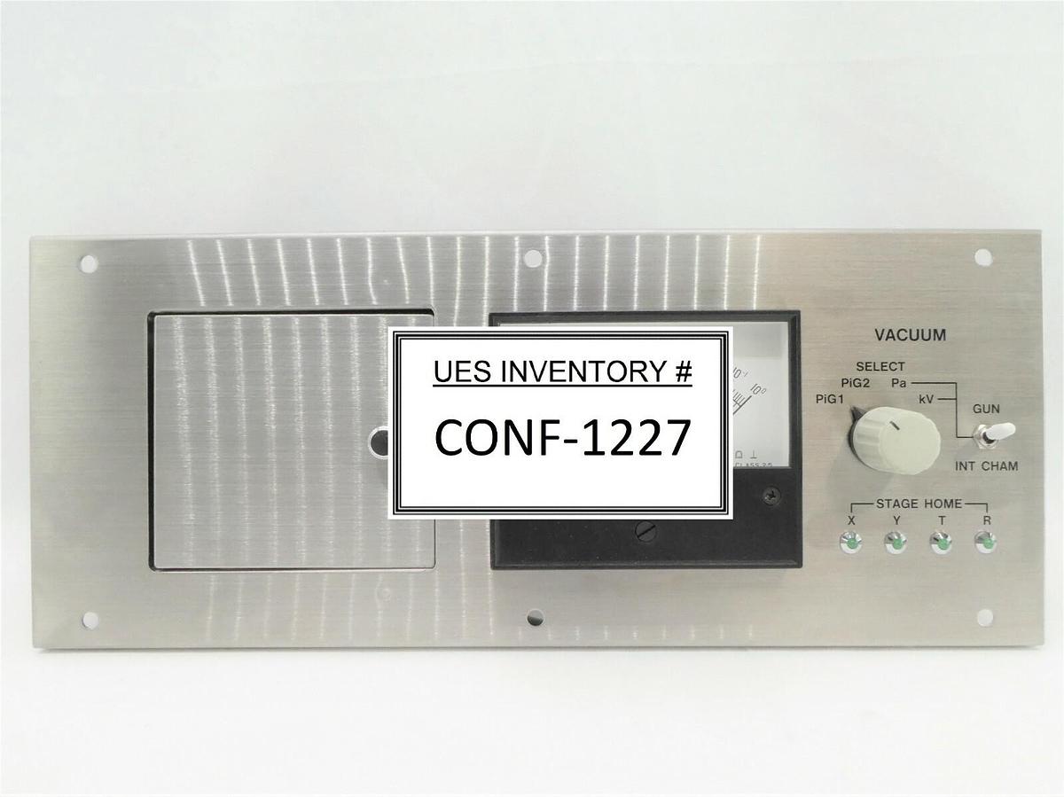Used JEOL Stage Vacuum Control Panel BP102002-00 BCD-PIN/SW PB JWS-7555S SEM Working