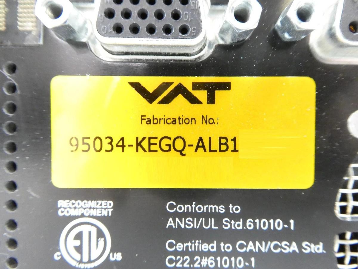 Used VAT 95034-KEGQ-ALB1 Butterfly Pressure Control Valve NW50 Working Surplus