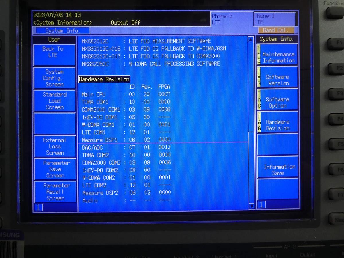 Used Anritsu MT8820C Radio Analyzer GSM W-CDMA CDMA2000 LTE Bent Connectors Spare