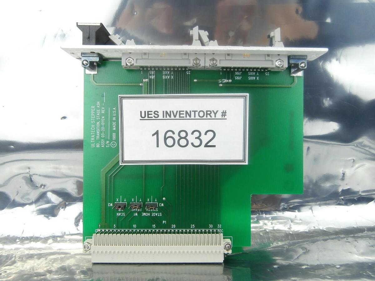 Used Ultratech Stepper 03-20-01124 Transition Y Stage ASH PCB Card Rev. D Titan Used