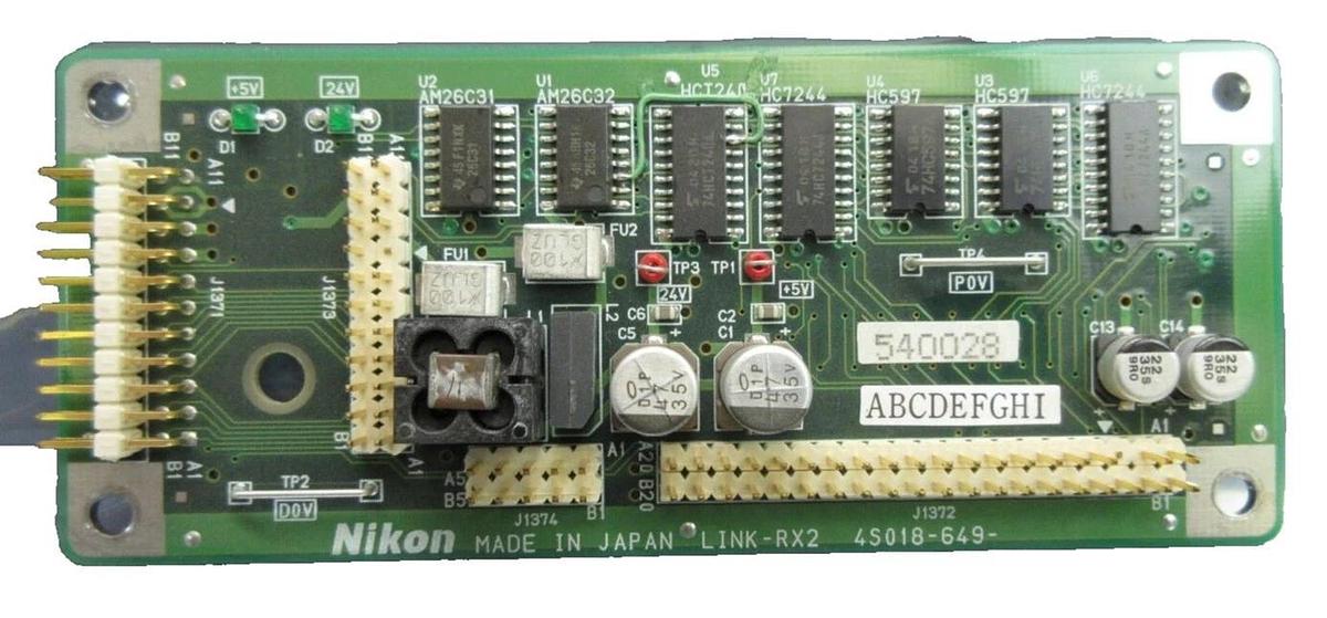 Used Nikon Precision 4S018-649 Processor Board PCB LINK-RX2 NSR System Working