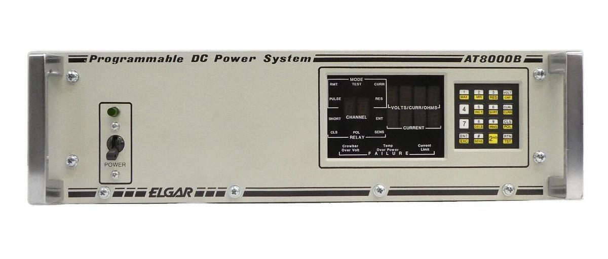 Used Elgar AT8B-01-04-01-02-4477 Programmable DC Power Supply System AT8000B Working