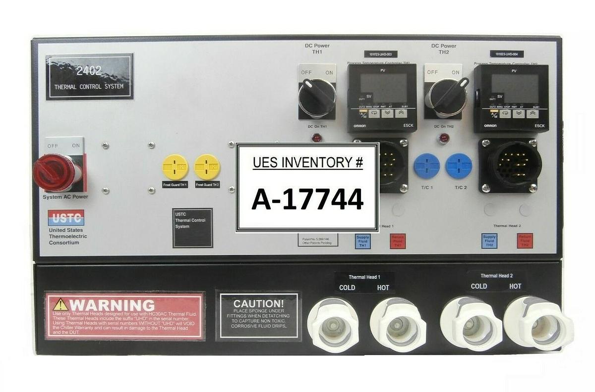 Used USTC 5FOC2A2A Thermal Control System 2402 with Thermal Head Working Spare