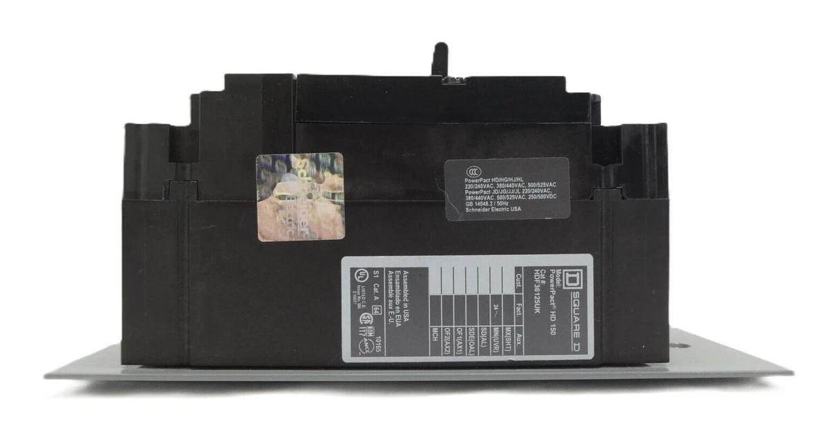 Square D HDF36125UK Circuit Breaker PowerPact HD 150 New Surplus