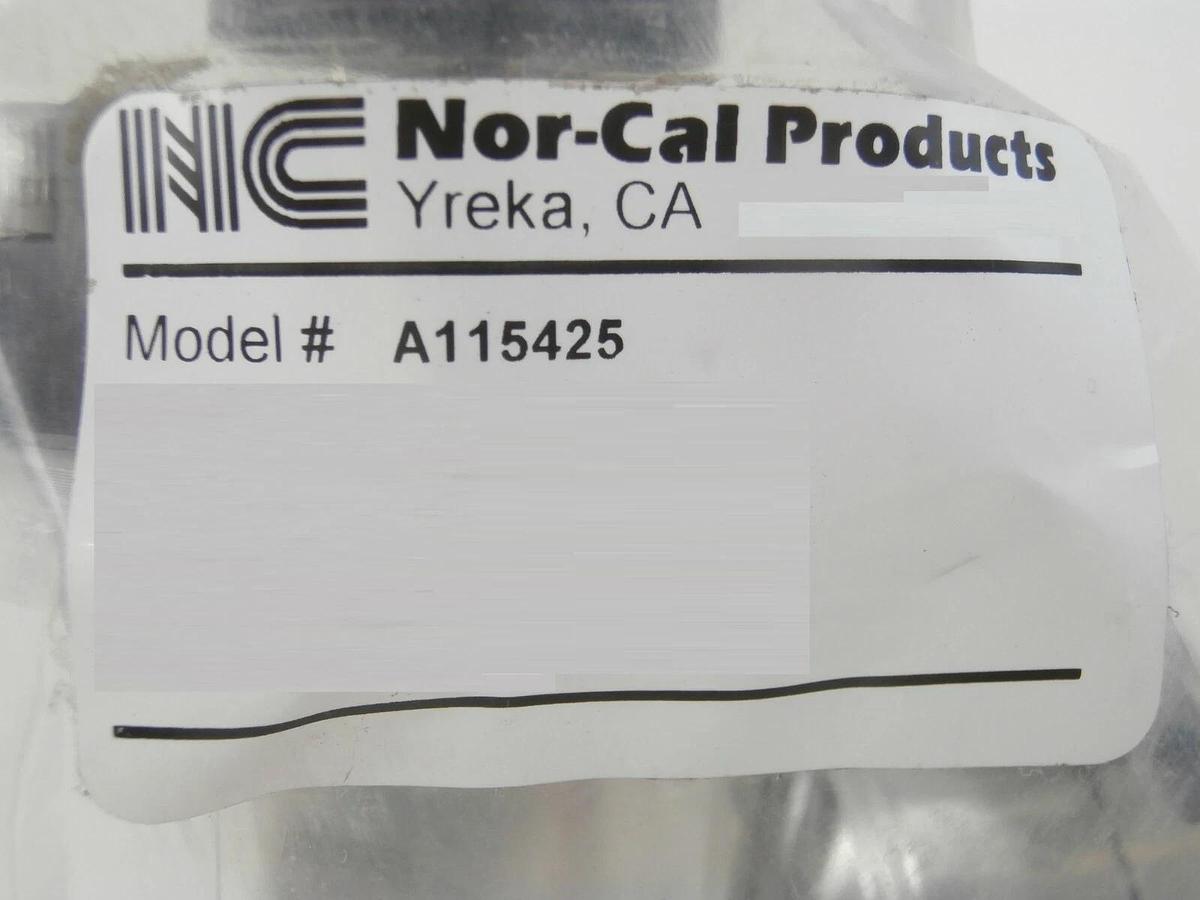 Nor-Cal Products A112425 Manual Vacuum Isolation Angle Valve New Surplus