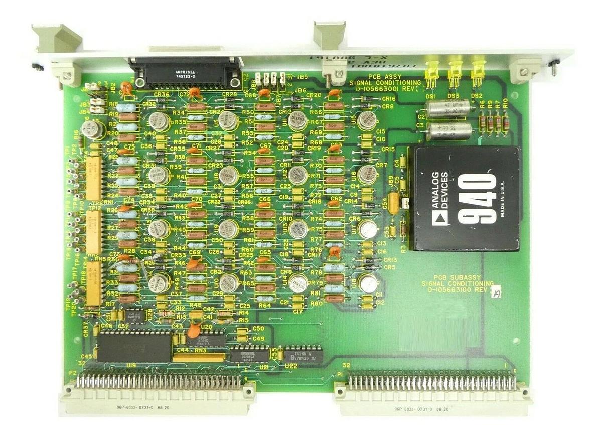 Used Varian VSEA 105663100 Signal Conditioning VMEBus PCB Card 105663001 Working