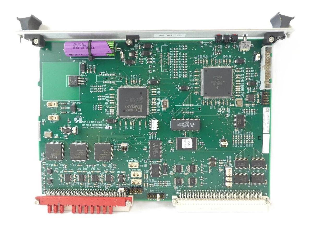 Used AMAT Applied Materials 0100-02735 VGA Video Controller PCB Card Working Surplus