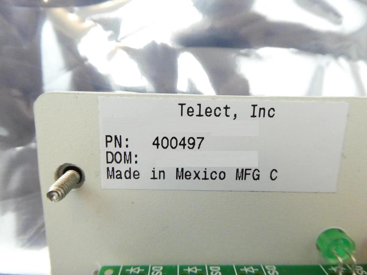 Used Telect 400497 Standard Module Alarm PCB Card GMT/TPA/TPC WHT 303129 Working
