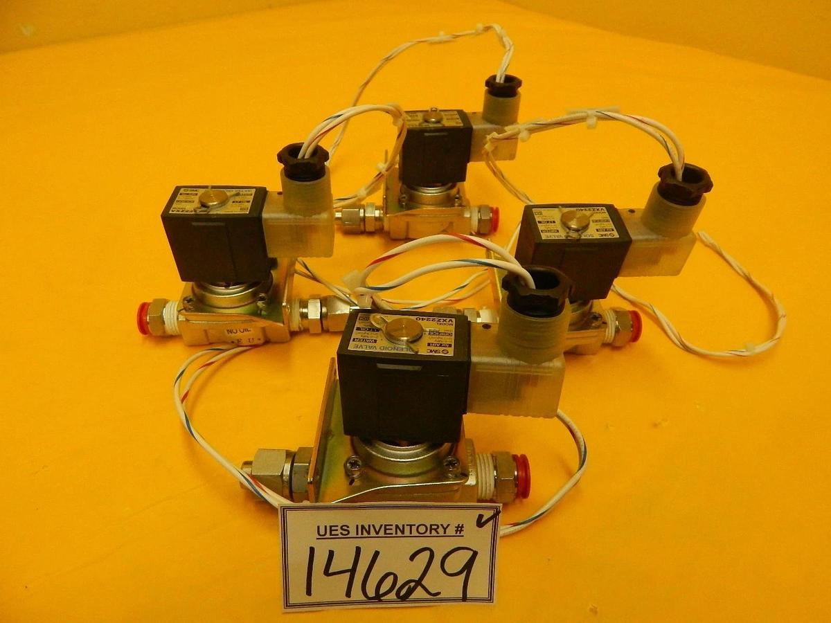 Used SMC VXZ2240L Pilot Operated Solenoid Valve VXZ Reseller Lot of 4 Used Working