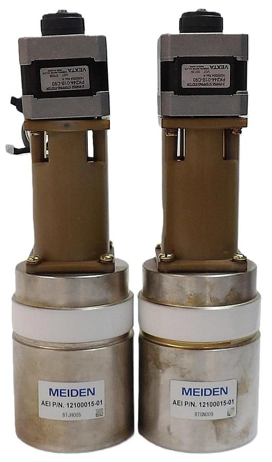 Used Meiden 12100015-01 Variable Vacuum Capacitor Lot of 2 Working