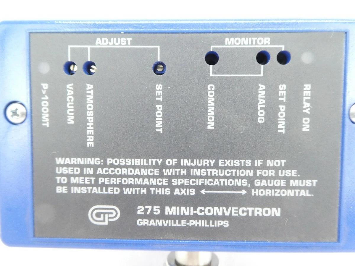 Used Granville-Phillips 275801 Vacuum Gauge 275 Mini-Convectron Working Surplus
