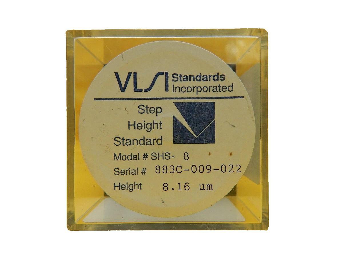 Used VLSI Standards SHS-8 8.16µm Step Height Standard Metrology Calibration Working