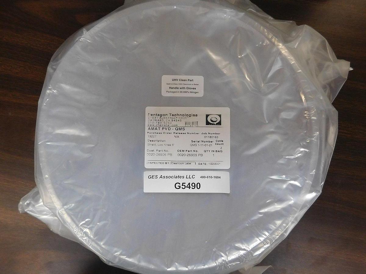 Refurbished AMAT Applied Materials 0020-26905 PB Shield Lower Knee 6" Refurbished Spare