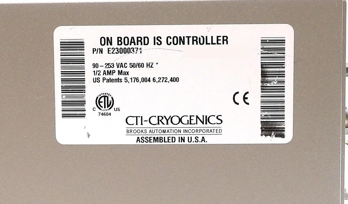 Used CTI-Cryogenics E23000371 On-Board IS Controller Rackmount Module Working Surplus