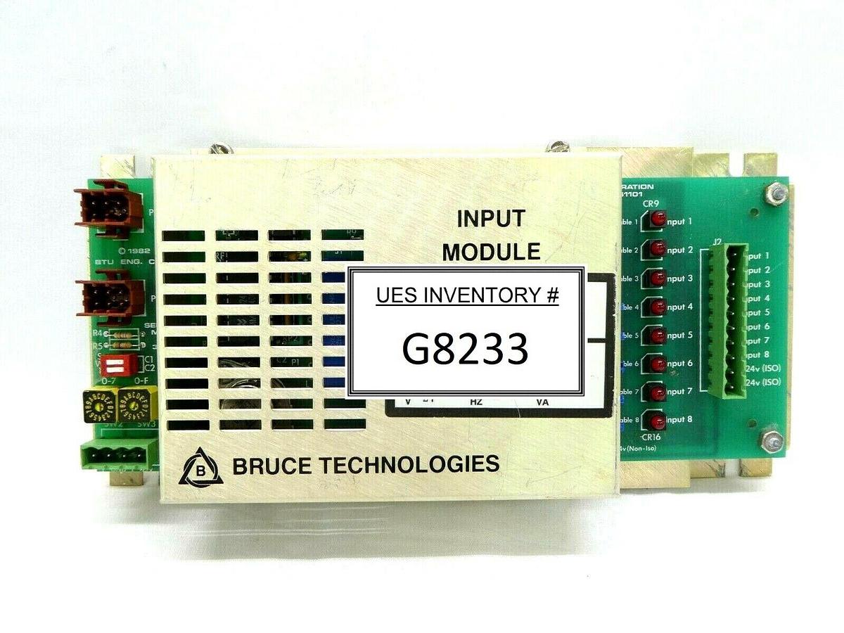 Used Bruce Technologies 9760132 Input Module PCB Assembly BTU 3161101 3161081 As-Is