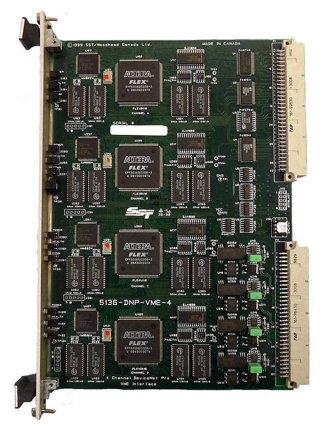 Used SST Woodhead 5136-DNP-VME-4 VME Interface PCB Card AMAT 0190-00899 Working