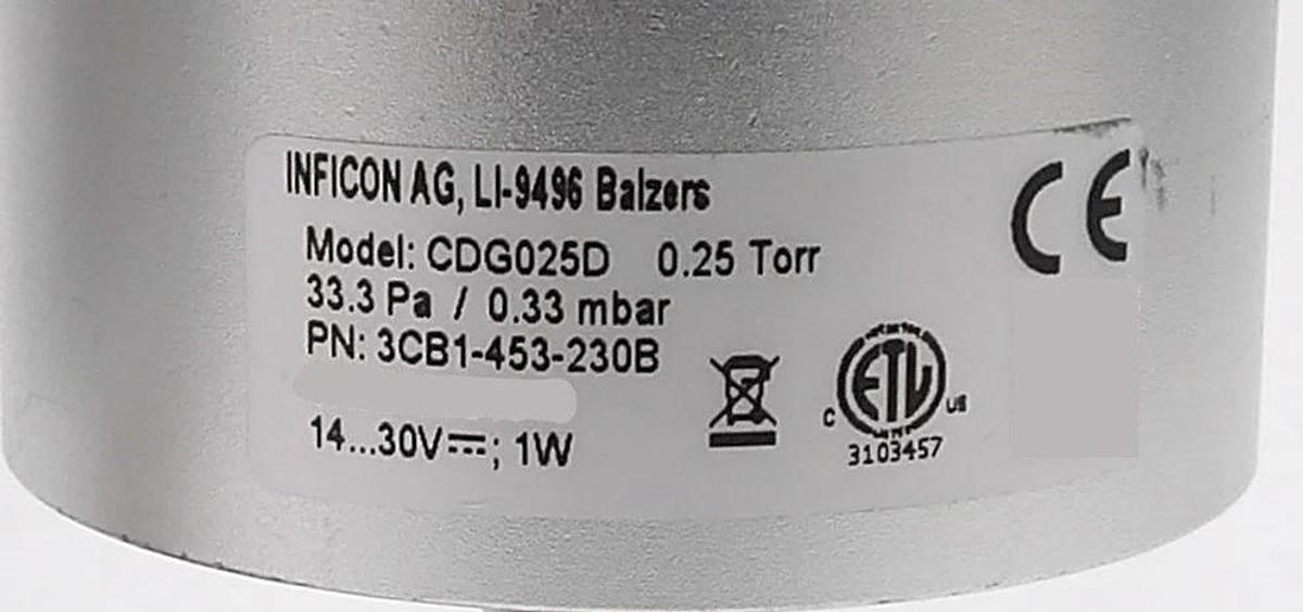 Used Inficon CDG025D Capacitance Diaphragm Gauge Reseller Lot of 5 Spare Surplus