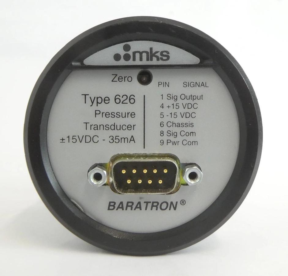 Used MKS Instruments 626A-23861 Baratron Capacitance Manometer Type 626 Surplus