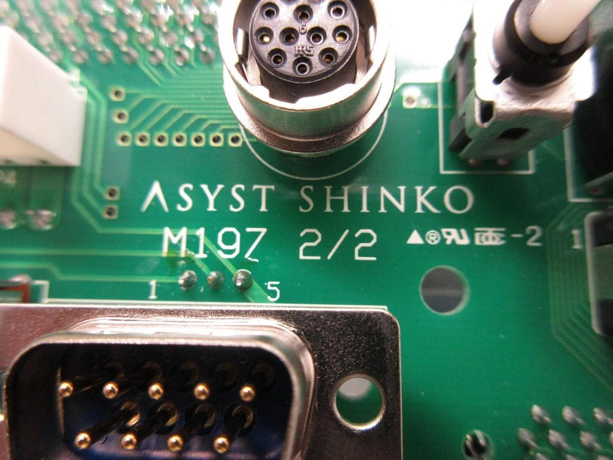 Used Asyst Shinko HASSYC810300 Operator Interface PCB with Key M197 2/2 Used Working